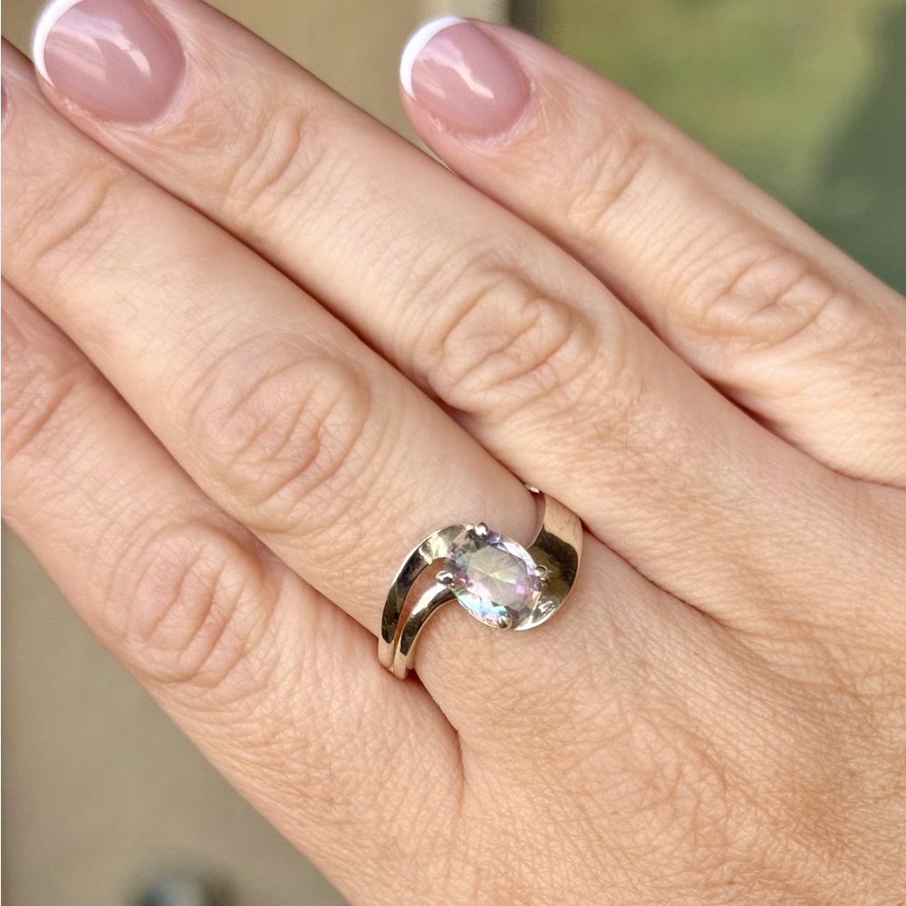 Mystic Topaz Ring | Sterling Silver | Size 9 | Brand New
